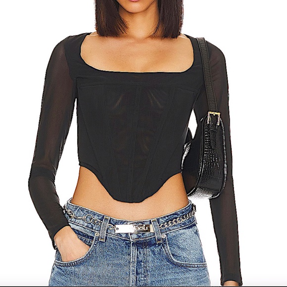 Maude Atlas Mesh Corset Top Miaou - Picture 2 of 14